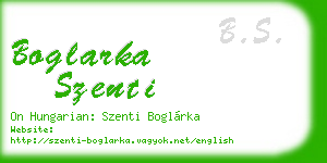 boglarka szenti business card